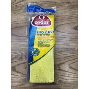 O- Cedar Big Easy Butterfly-Style Sponge Mop Refill with Scuff Eraser- New